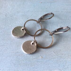 Handcrafted Sundance Charm silver circle Earrings